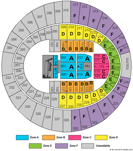 Cajundome Make a Difference Zone Seating Chart